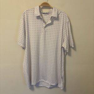 Mizzen Main  Versa Polo Shirt Golf‎ Performance Stretch Geometric L - Desc